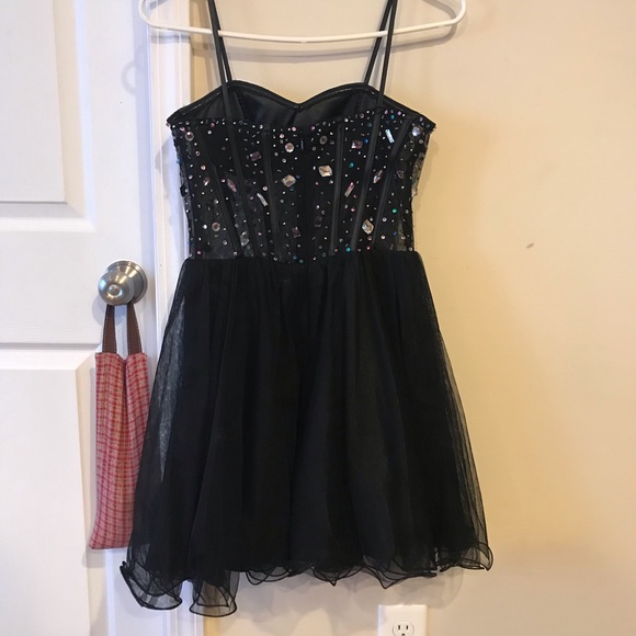 Strapless Black Dance or Cocktail Dress - Picture 5 of 5